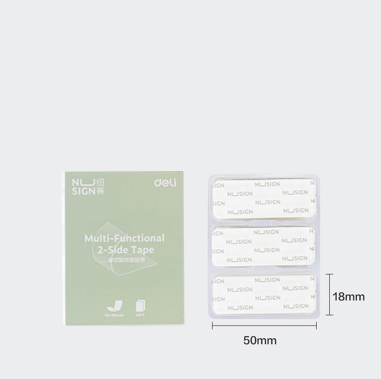 DELI Nusign Multi-Functional Double Sided Tape Heavy Duty 120 Pack