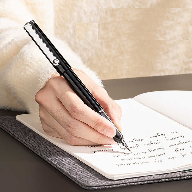 DELI S160EF Fountain Pen - 0.35mm EF Nib with Rotary Ink Converter