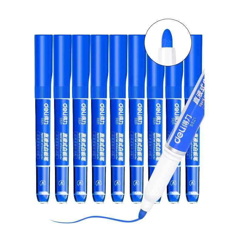 DELI Low Odor Dry Erase Marker,1.3mm Fine Tip Whiteboard Marker,10 Count