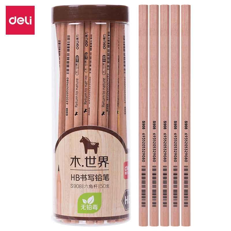 DELI 2B HB Wooden Pencils for School Office,Pack of 50 HB