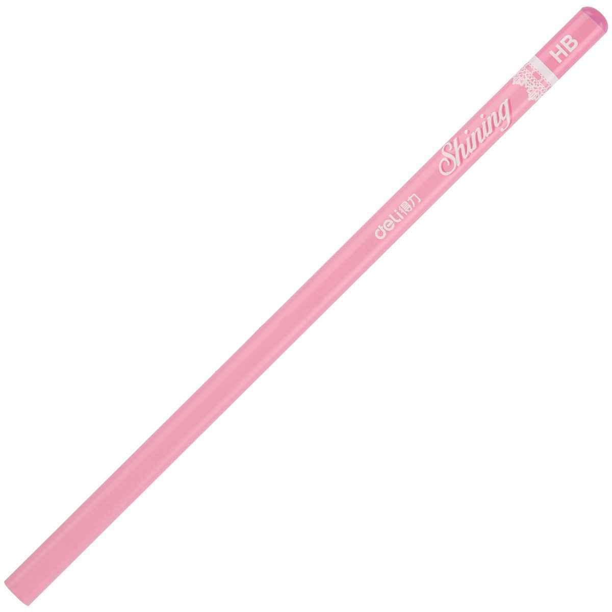 DELI HB Pencil 50 Pack Blue Pink Wooden Writing Pencils for School Office Pink