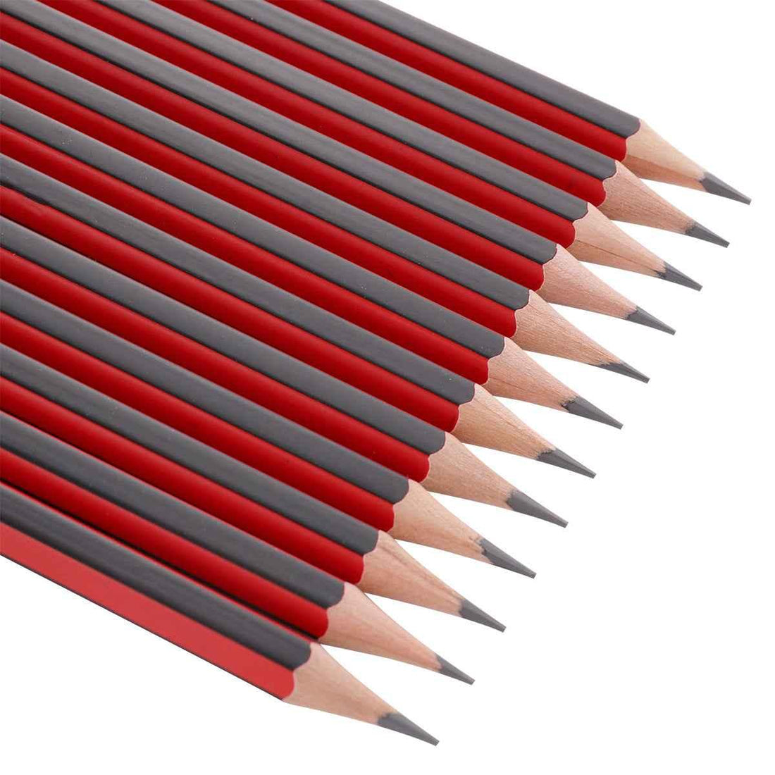 DELI 2B/HB Wood Cased School Writing Pencils with Erasers 12 Count 2B