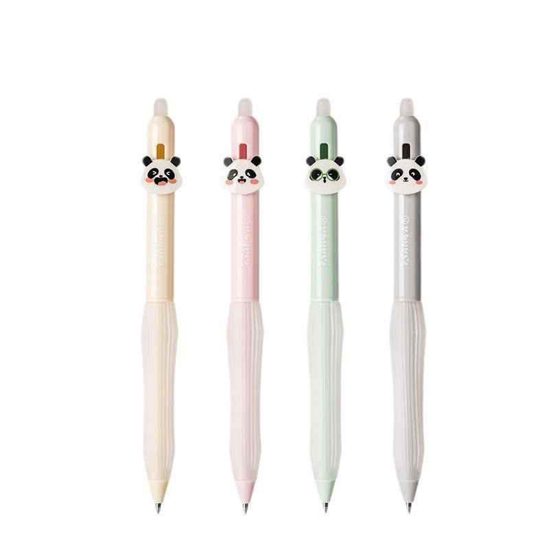 DELI SA290 Panda Thermal Erasable Gel Pen Black/Blue Ink 12 Pack