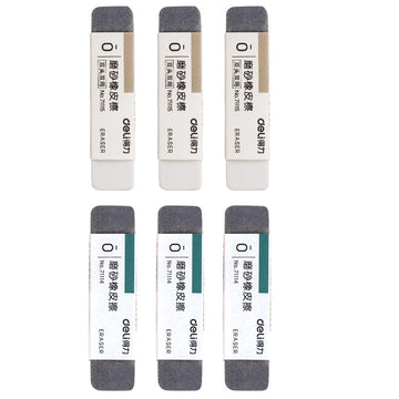 DELI 6 Pack Sand Erasers Pencil and Ink Pens