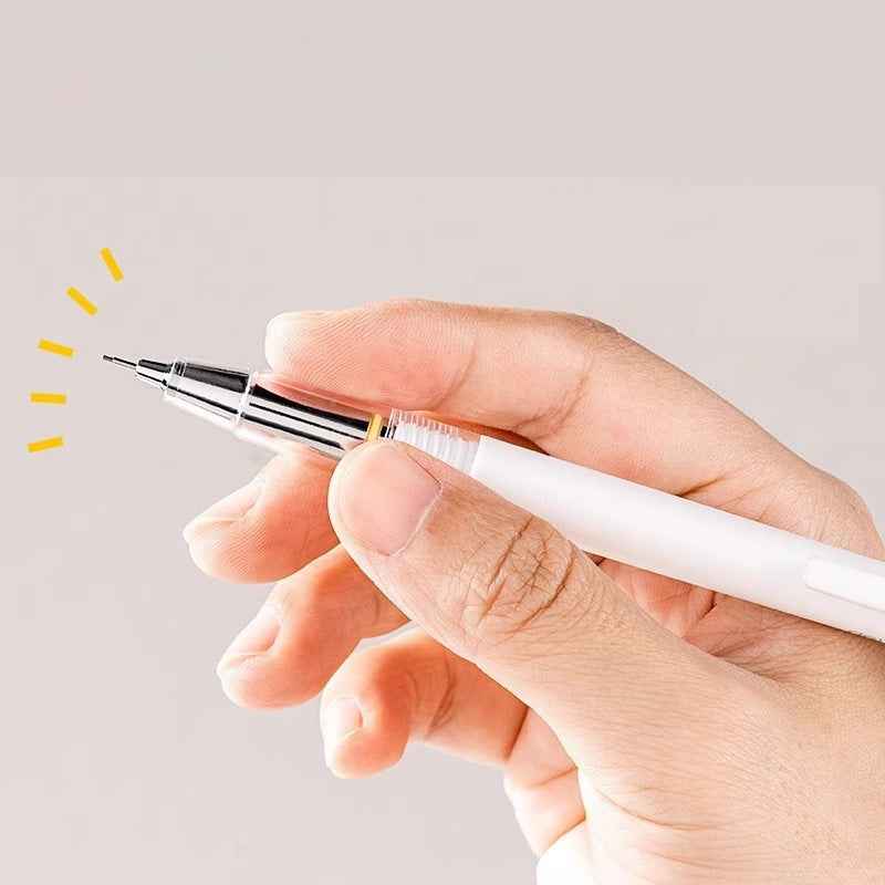 DELI SH985 Automatic Mechanical Pencil 0.5mm Black/White 2 Pack