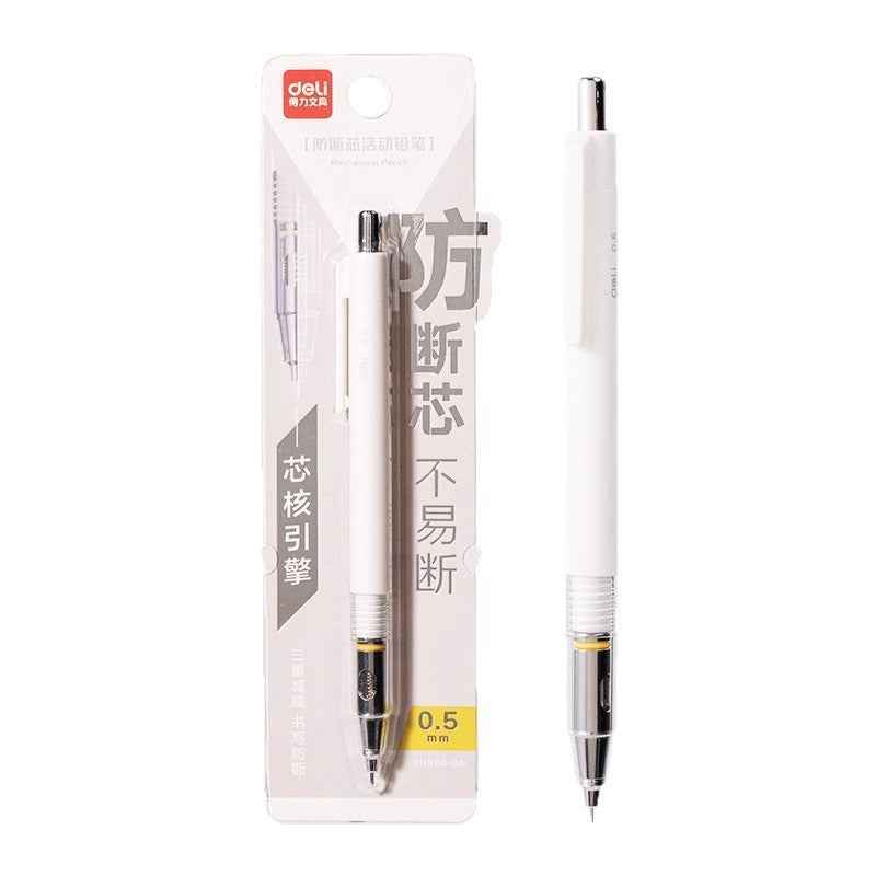 DELI SH985 Automatic Mechanical Pencil 0.5mm Black/White 2 Pack