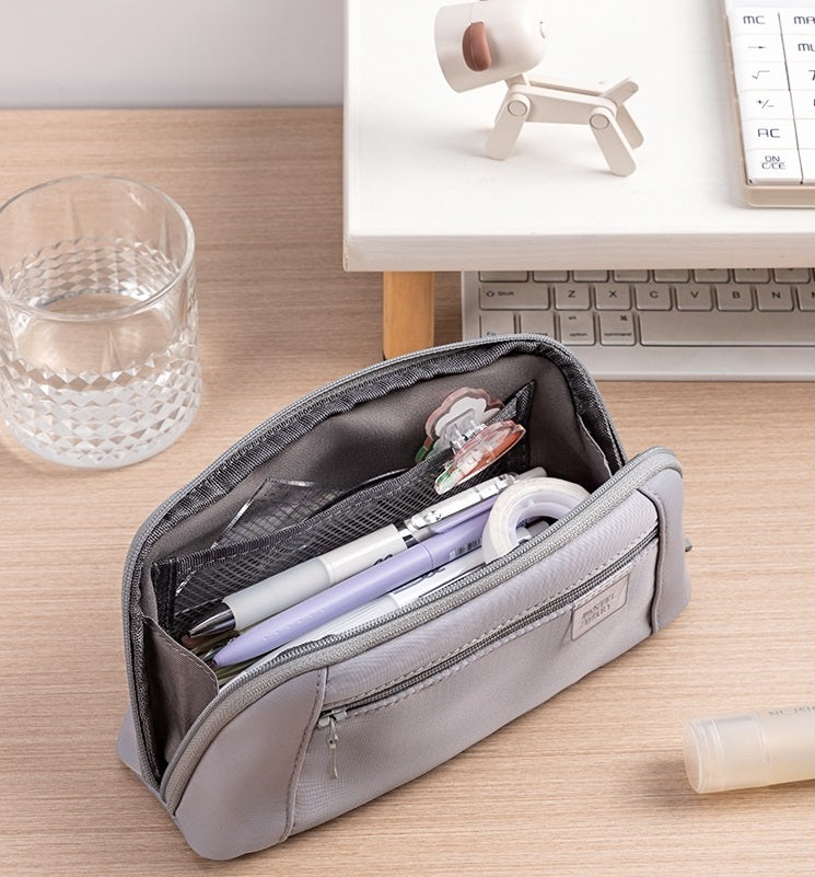 DELI Pastel Diary Shell Shape Pencil Case Pen Bag