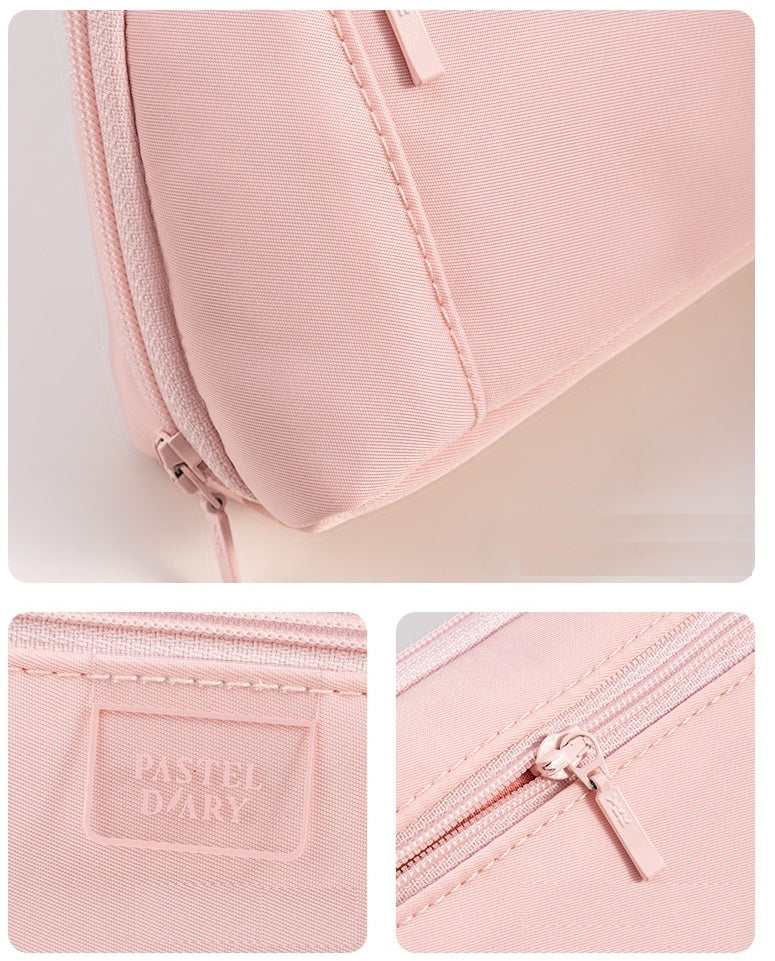 DELI Pastel Diary Shell Shape Pencil Case Pen Bag