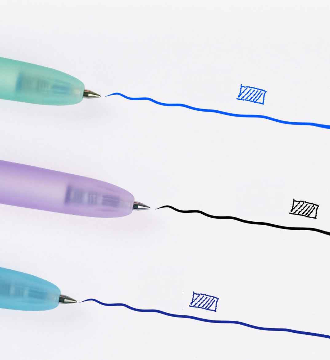 DIANSHI DS-0214 Erasable Gel Pen 4-Pack – Retractable,Silent Click