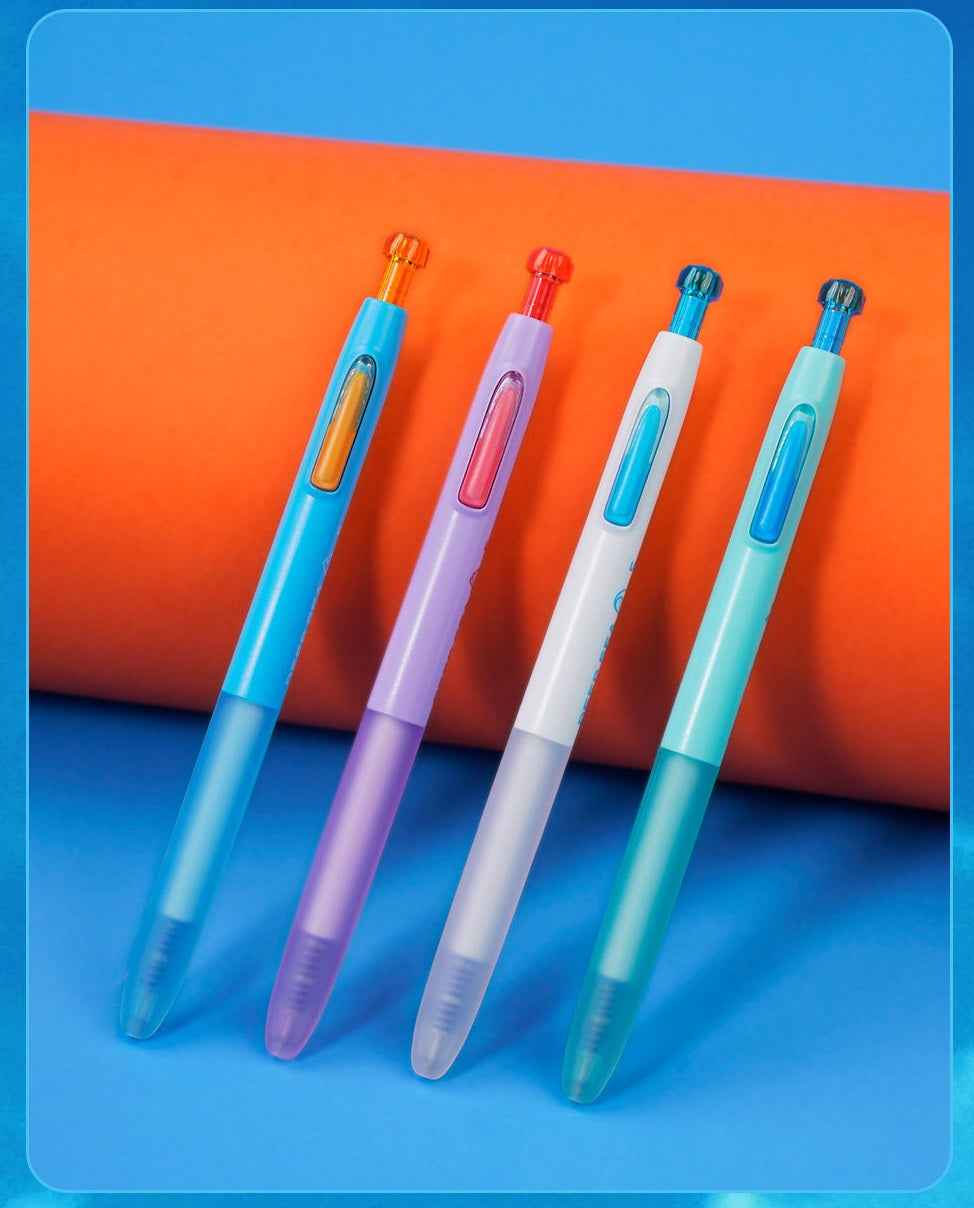 DIANSHI DS-0214 Erasable Gel Pen 4-Pack – Retractable,Silent Click