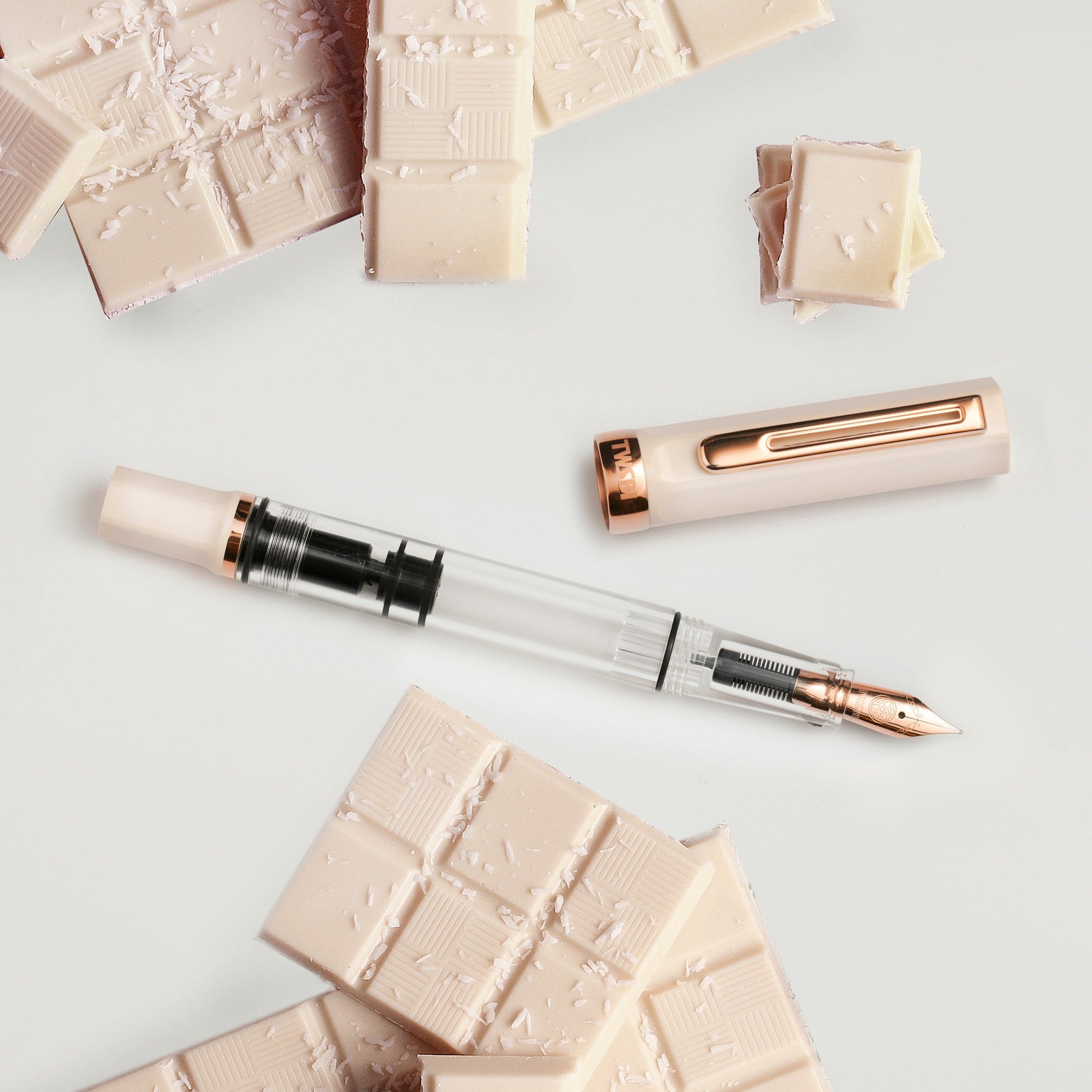 TWSBI ECO Creme Rose Gold Fountain Pen