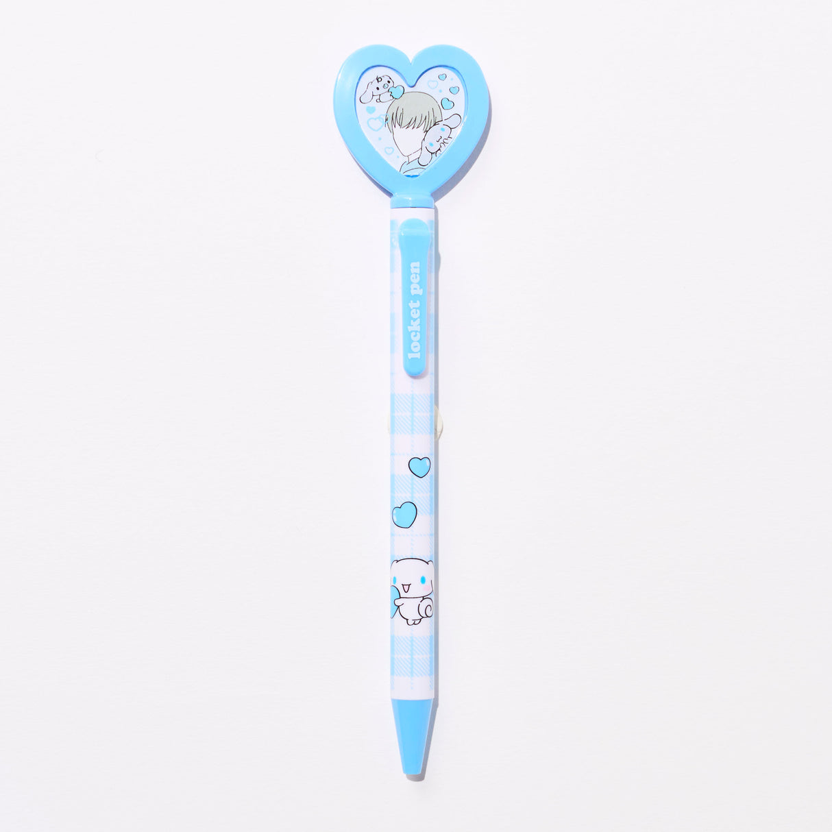 Epoch Chemical Japanese Sanrio Heart Locket Ballpoint Pen 0.7mm Cinnamoroll (Blue)