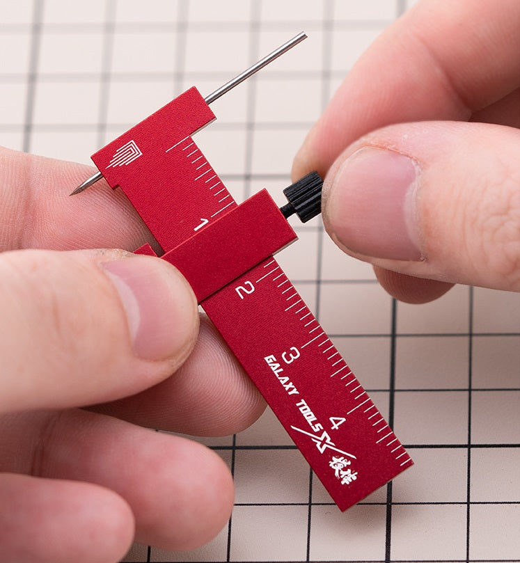 DSPIAE Equidistant Parallel Scriber For Figure Kit Scale Model Red