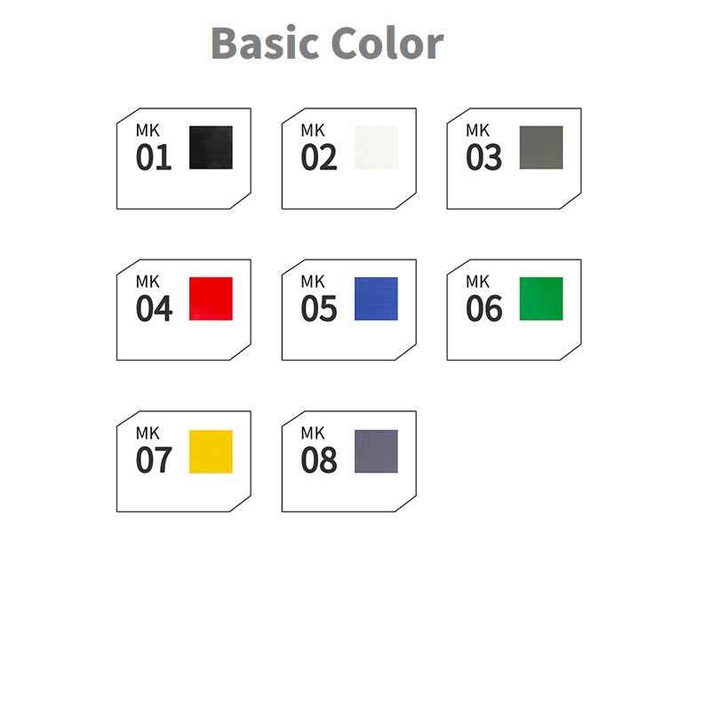 DSPIAE Gundam Marker Pens Basic Color Set Brush Tip 8 Colors