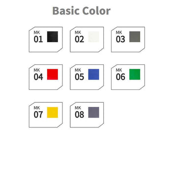 DSPIAE Gundam Marker Pens Basic Color Set Brush Tip 8 Colors