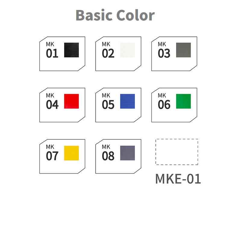 DSPIAE Gundam Marker Pens Basic Color Set Brush Tip 8 Colors
