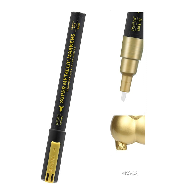 DSPIAE Super Metallic Markers,Liquid Mirror Chrome,3 Colors