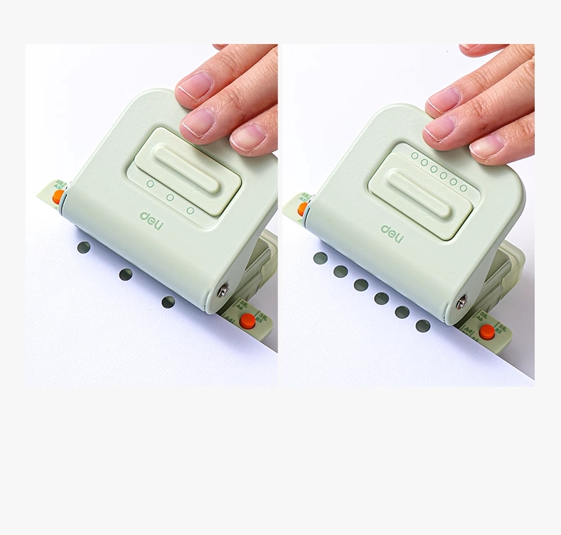 Deli Dual-Use Paper Punch (3/6-Hole) for A4/A5/B5