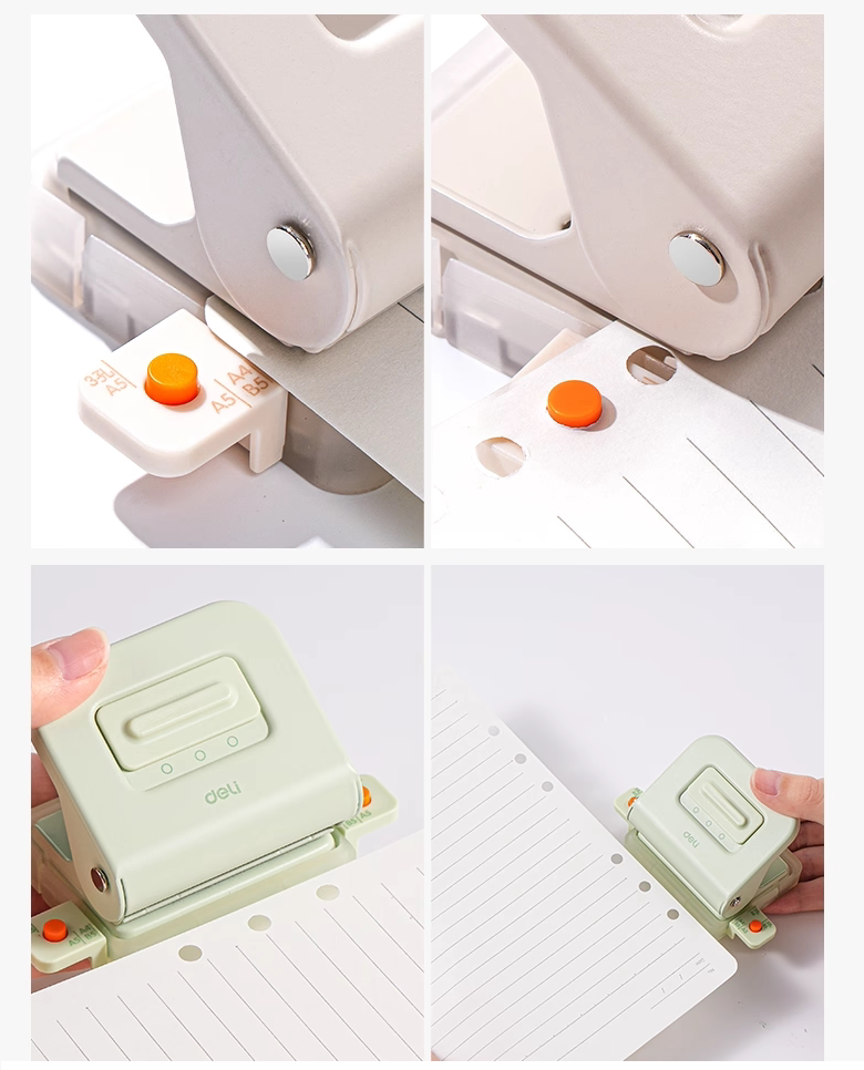 Deli Dual-Use Paper Punch (3/6-Hole) for A4/A5/B5