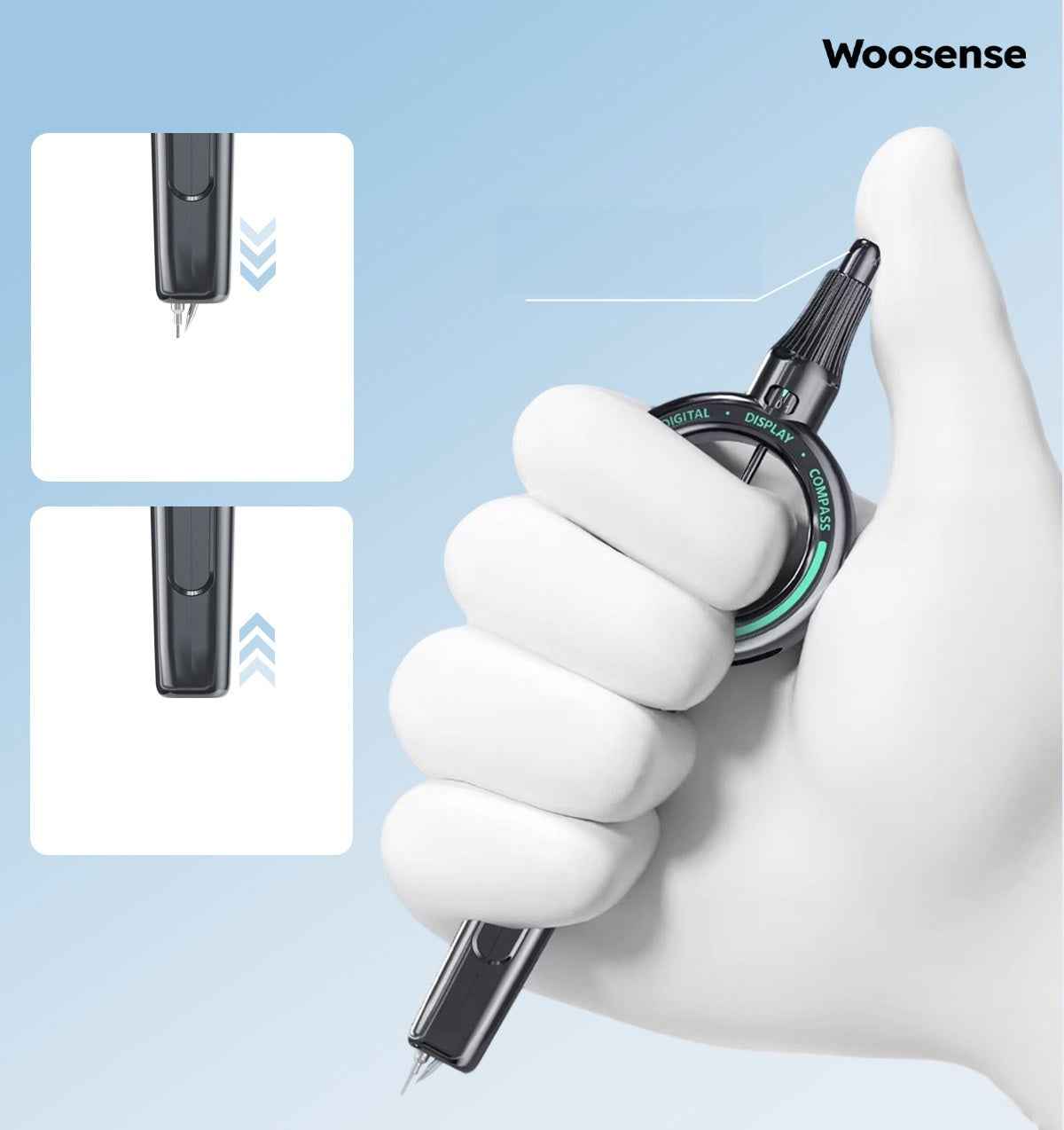 Digital Display Compass & Automatic Pencil Set