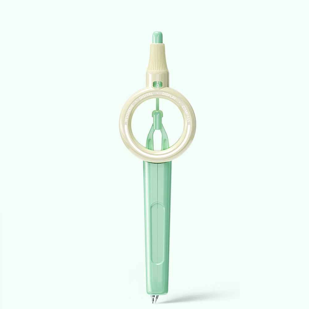 Digital Display Compass & Automatic Pencil Set Light Green
