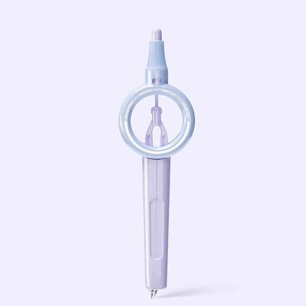 Digital Display Compass & Automatic Pencil Set Light Purple