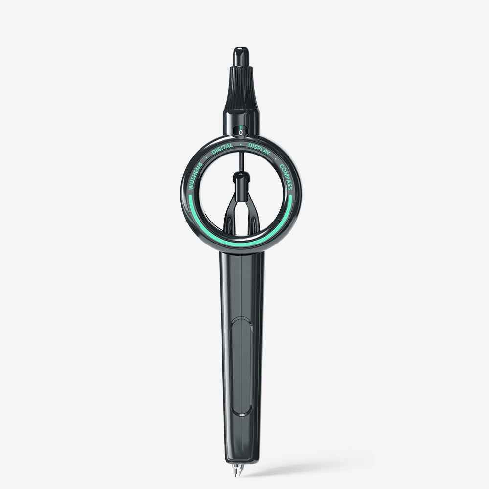 Digital Display Compass & Automatic Pencil Set Black