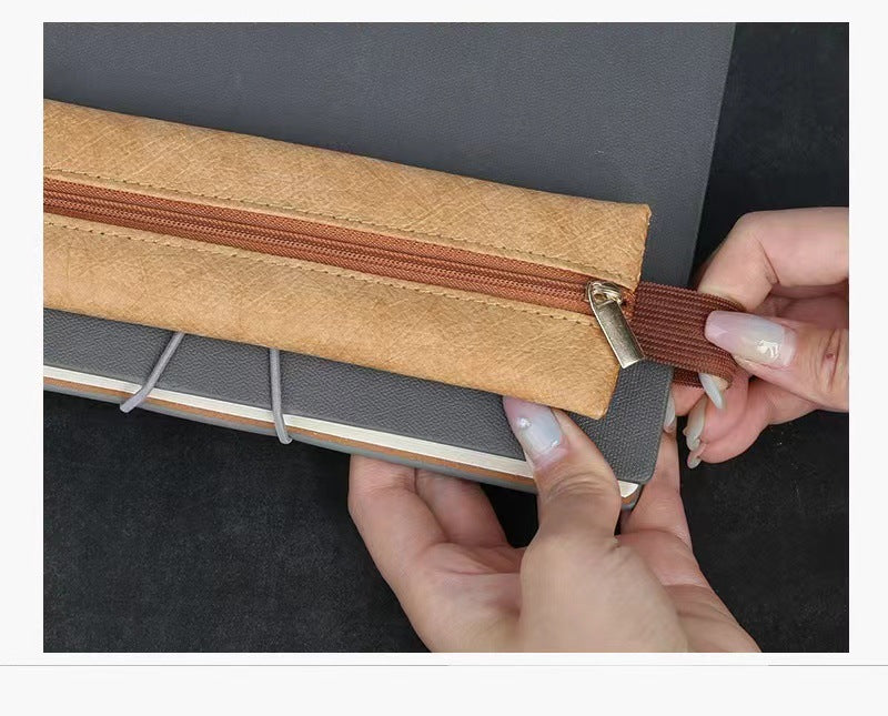 Dupont Paper Pen Pouch with Elastic Band for Journals & Planners 2pcs