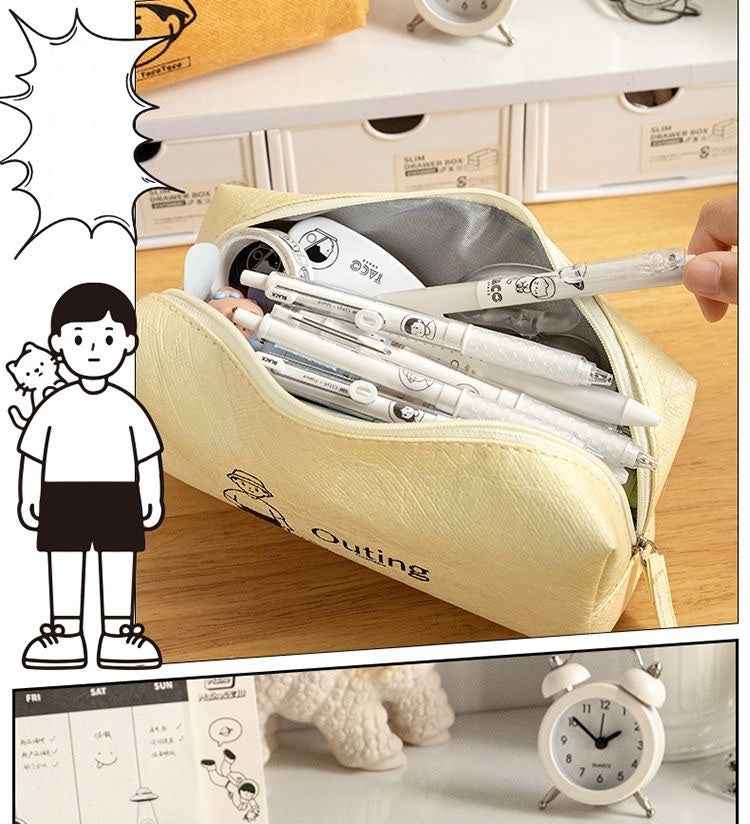 Dupont Paper Pencil Case Student Stationery Organizer Pouch