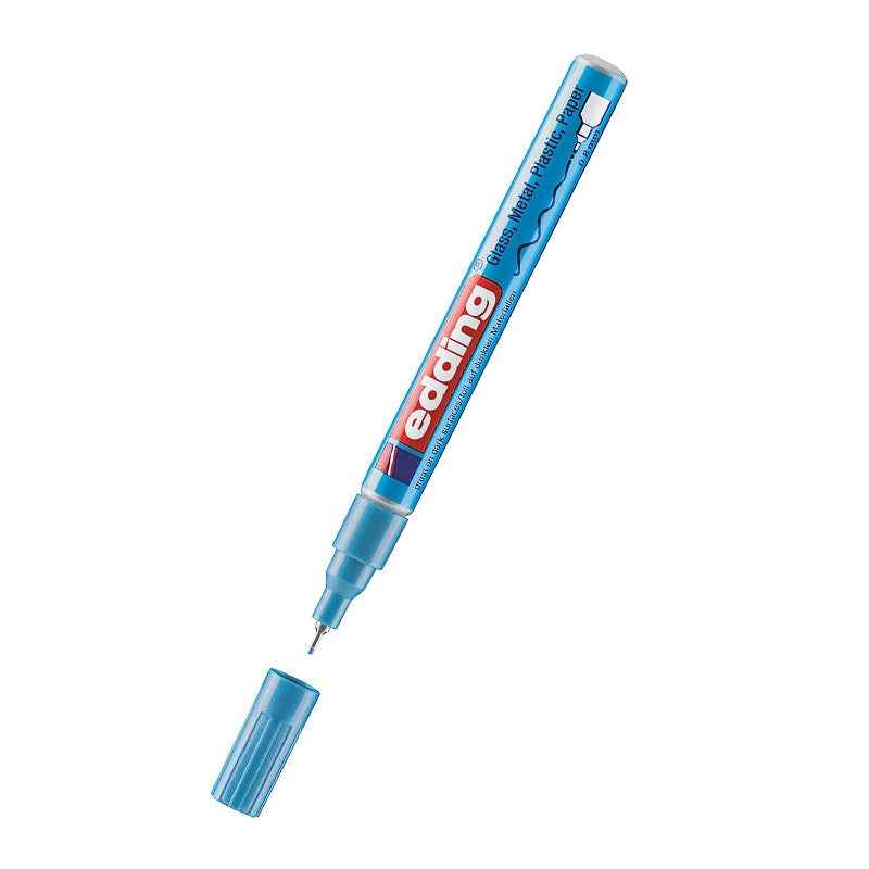 edding 780 Paint Marker Pen Extra Fine 0.8mm Low Odour Metallic Light Blue