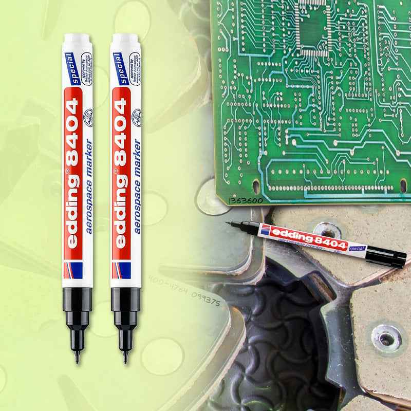 EDDING 8404 Aerospace Marker Pen Permanent Special Black Ink