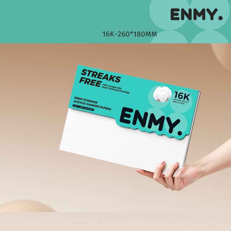 ENMY 32K/16K Acrylic Marker Sketch Pad,30 Sheets 16K