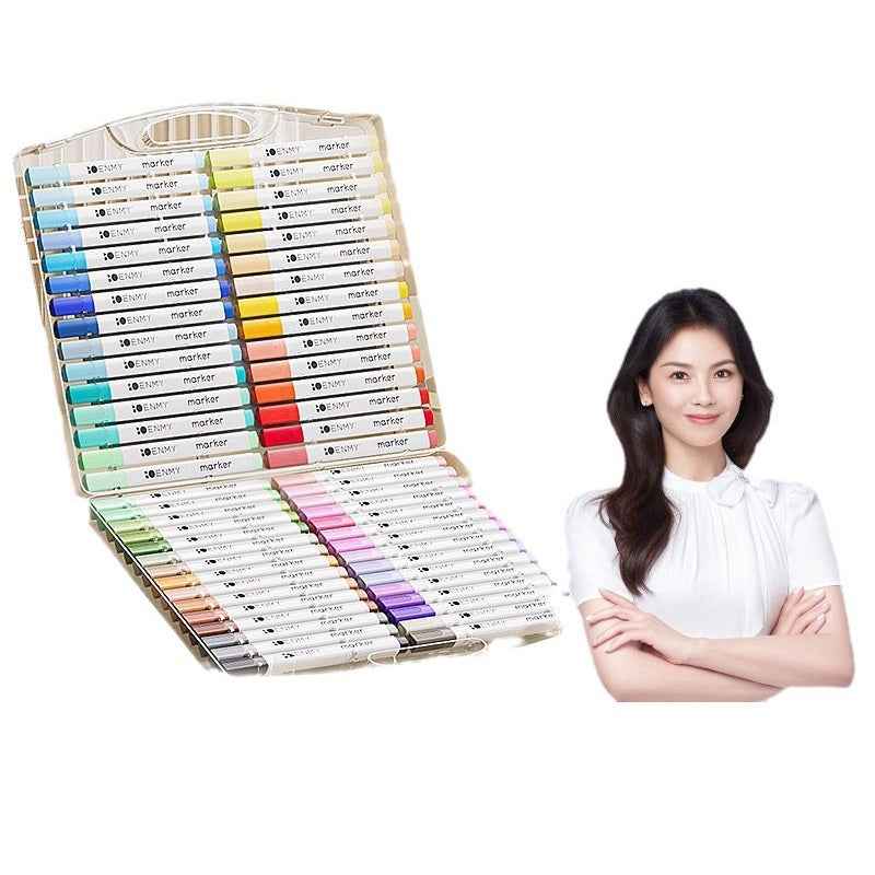 ENMY Acrylic Markers 36/48/80-Color Sets for Kids Drawing Coloring