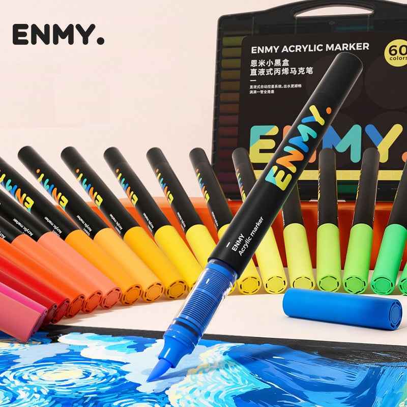ENMY 80/60/48/36/24 Colors Liquid Acrylic Paint Markers