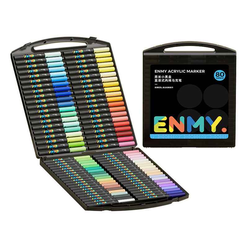 ENMY 80/60/48/36/24 Colors Liquid Acrylic Paint Markers