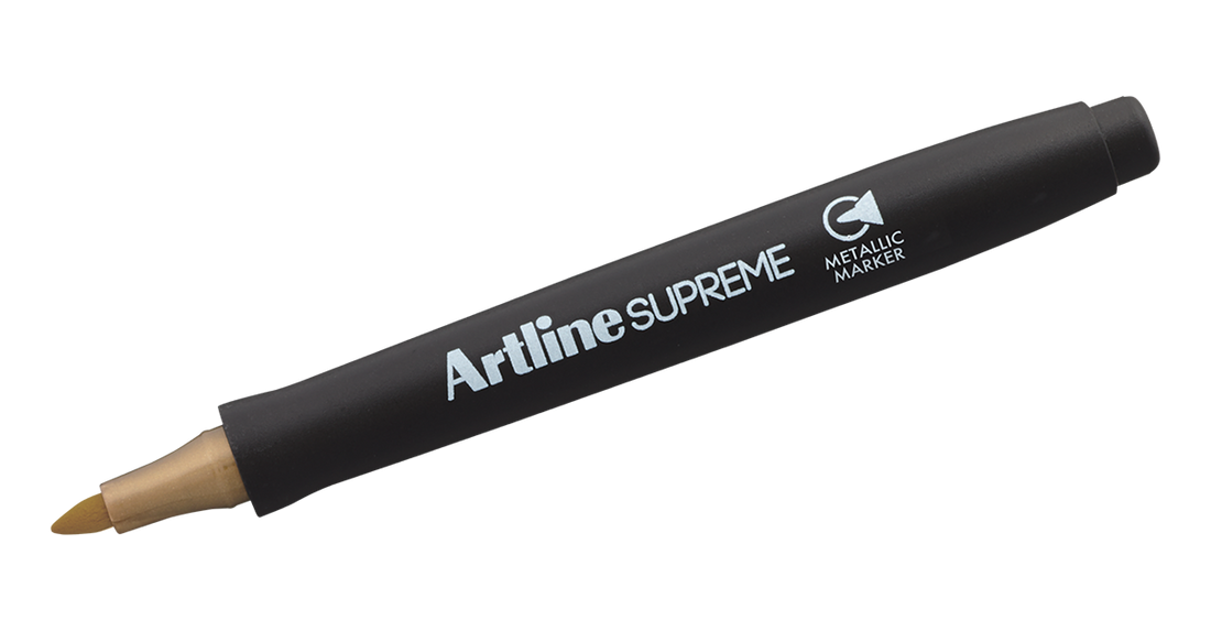 Artline SUPREME Metallic Marker Sets | 1.0mm Bullet Tip | 4 Pack
