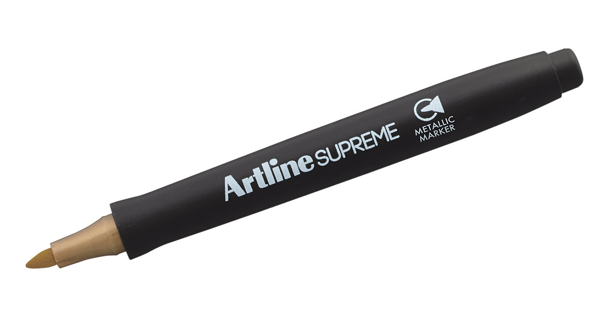 Artline SUPREME Metallic Marker Sets | 1.0mm Bullet Tip | 4 Pack