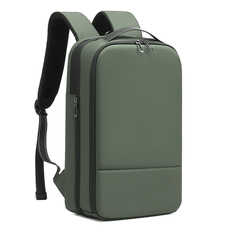 EURCOOL 6634 Slim Laptop Backpack 16 Inch – Expandable Forest Green