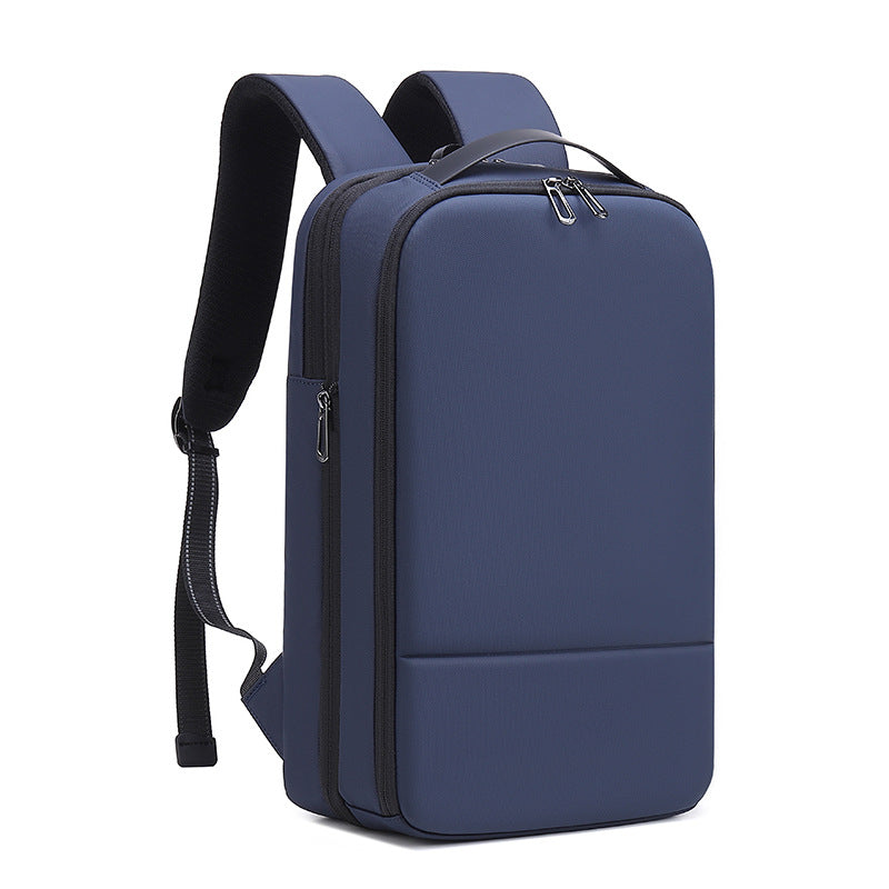 EURCOOL 6634 Slim Laptop Backpack 16 Inch – Expandable Navy Blue
