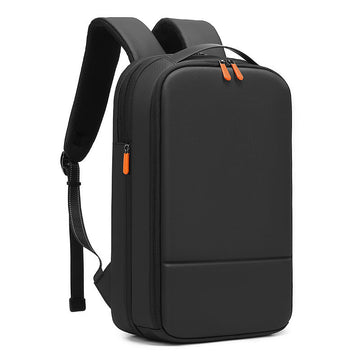 EURCOOL 6634 Slim Laptop Backpack 16 Inch – Expandable Black
