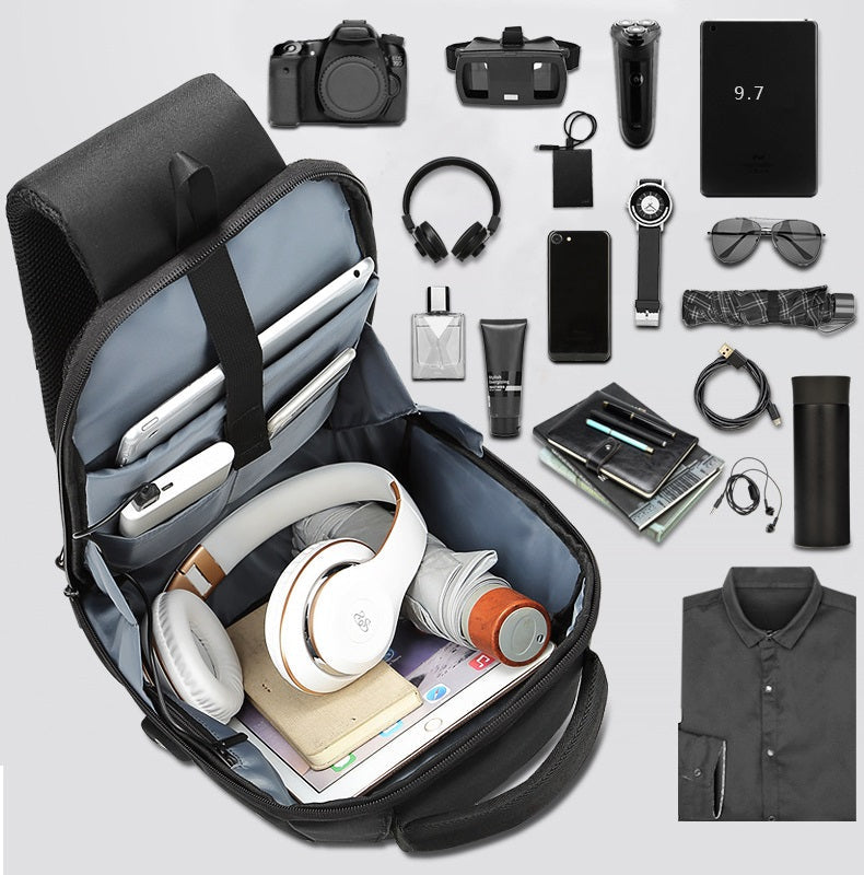 EURCOOL 1285 Men's Black Outdoor Sling Chest Bag