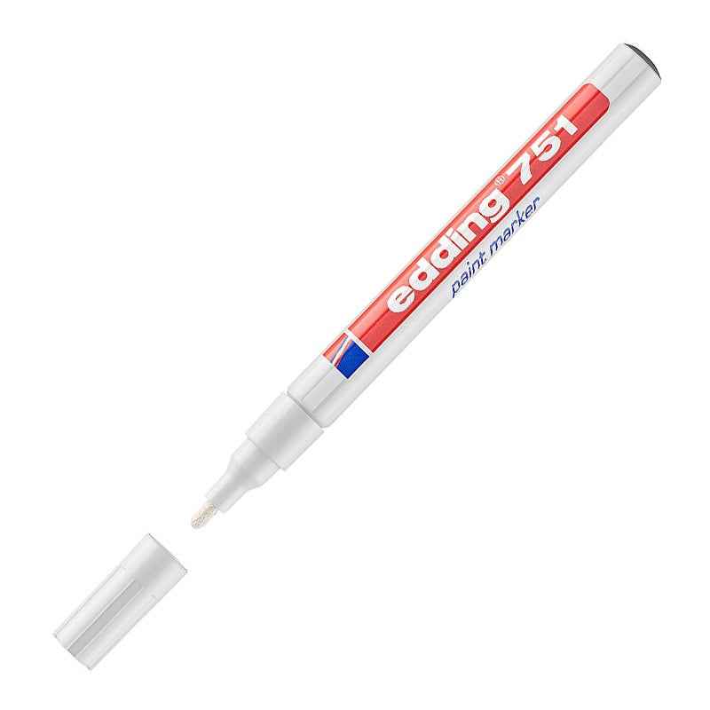 Edding 751 Paint Marker 1-2mm Round Nib White
