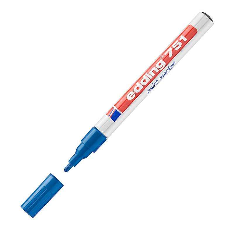 Edding 751 Paint Marker 1-2mm Round Nib Blue