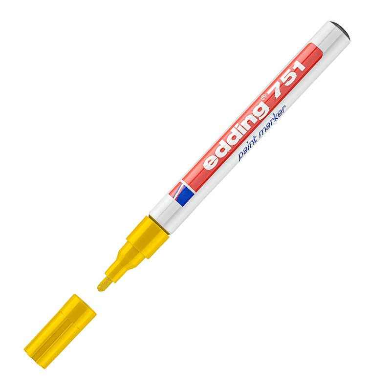 Edding 751 Paint Marker 1-2mm Round Nib Yellow