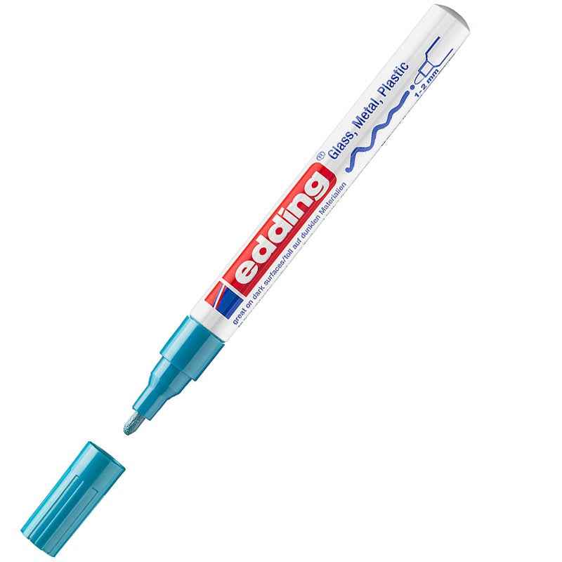 Edding 751 Paint Marker 1-2mm Round Nib Light Blue