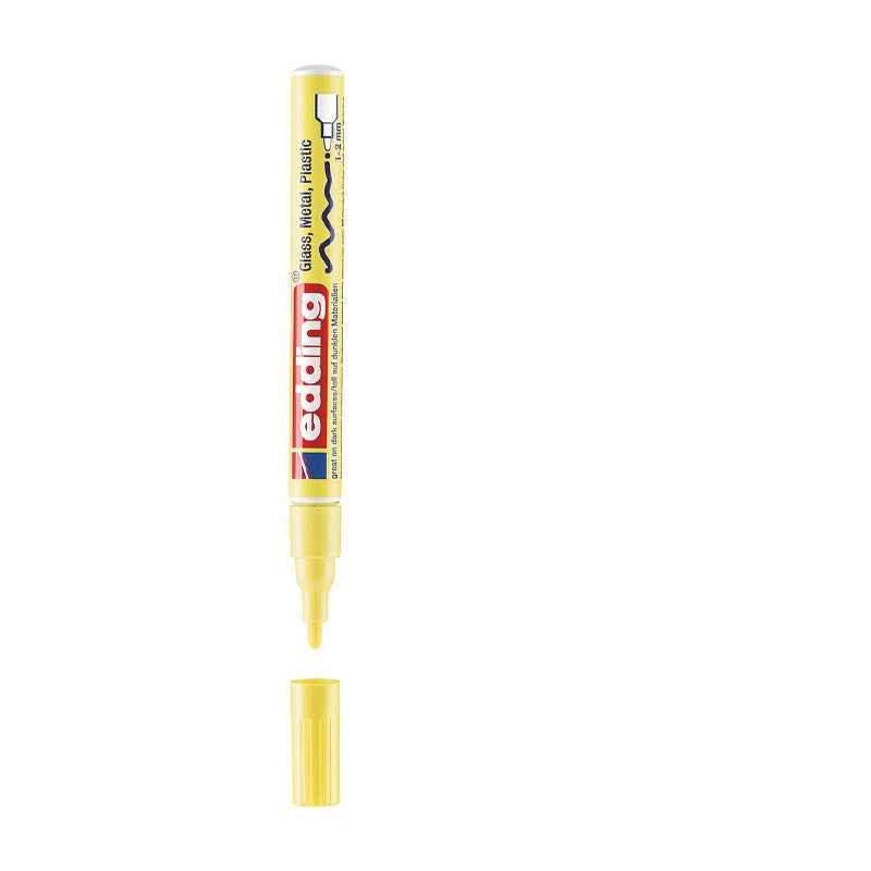 Edding 751 Paint Marker 1-2mm Round Nib Pale Yellow