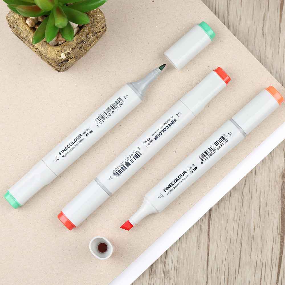 FINECOLOUR EF100 Anime & Manga Alcohol Marker Set 36 Colors