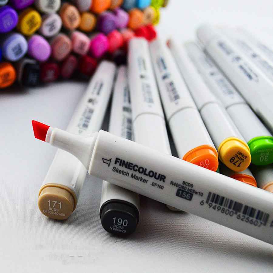FINECOLOUR EF100 Anime & Manga Alcohol Marker Set 36 Colors