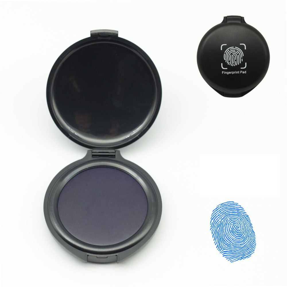3 Pack Stamp Thumbprint Fingerprint Pad Black Blue Red Ink 3 Blue