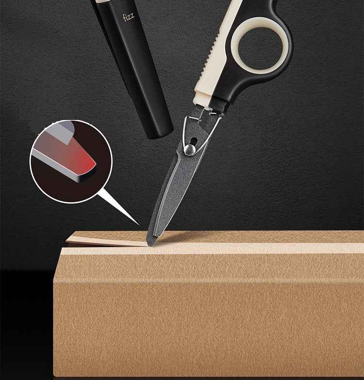Fizz Non-Stick Teflon Scissors with Cover – Portable Craft Office 135mm